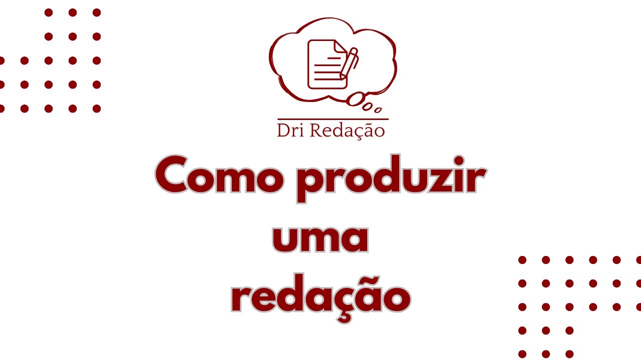 Como produzir uma redação - aspectos básicos