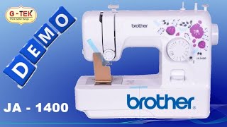 Brother JA 1400 Sewing Machine Demo