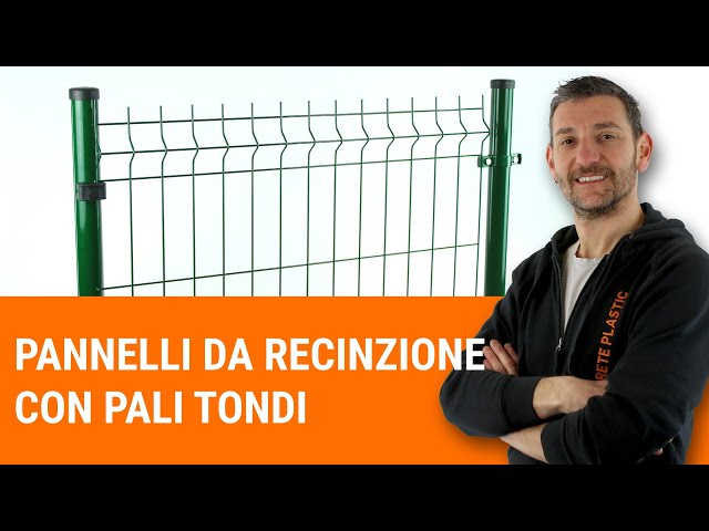 I pannelli da recinzione con i pali tondi