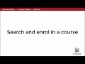 Search And Enrol In A Course
