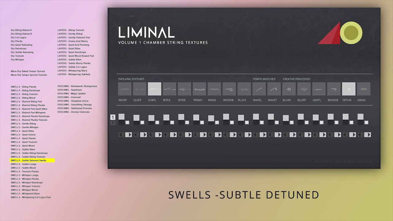 Playing through 10 of LIMINAL's Presets