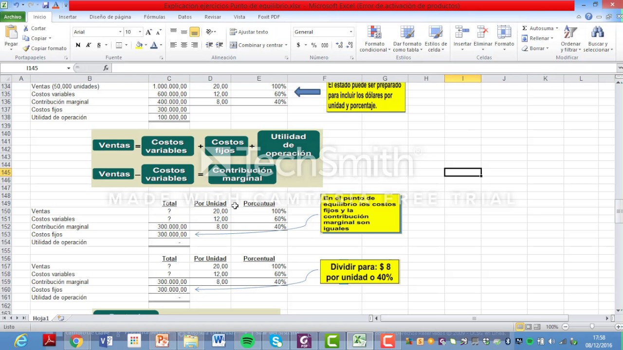 Contabilidad administrativa 5 - ejercicios