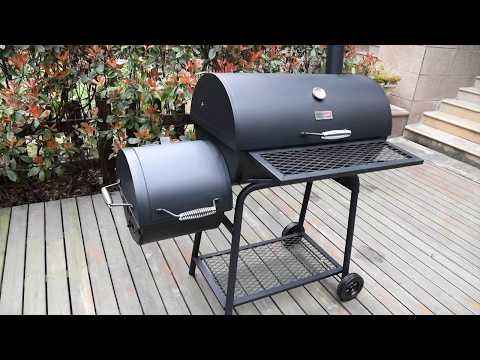 Royal Gourmet® CC1830F BBQ Charcoal Grill with Offset Smoker