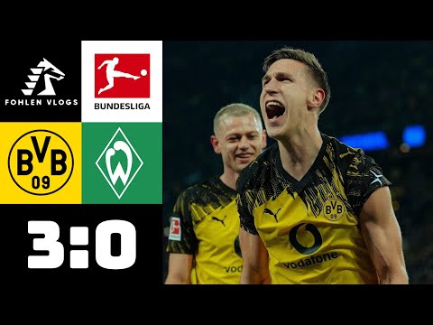 DORTMUND VS BREMEN HIGHLIGHTS | KLARER BVB SIEG GEGEN SCHWACHE WERDER | BUNDESLIGA STADIONVLOG ⚽️🔥