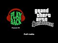 GTA San Andreas Playback FM Radio Station