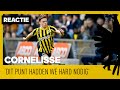 REACTIE | Cornelisse blij met punt: “Hier kunnen we op bouwen.” ??