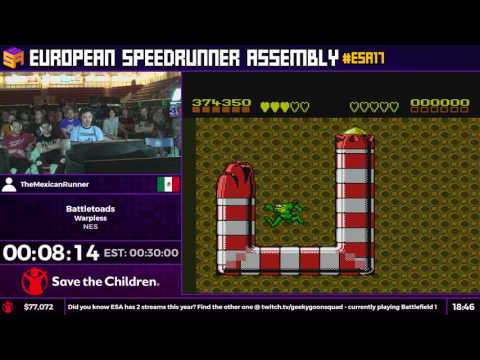 #ESA17 Speedruns - Battletoads [Warpless] by TheMexicanRunner