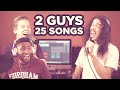THIS DUO IS LETHAL!!!! 2 Guys, 25 Songs (SING OFF vs. Ten Second Songs) (Reaction!!!)