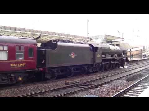 LMS Royal Scot 46115 'Scots Guardsman' at Carlisle Railway Station