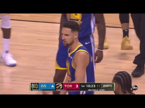 Klay Thompson All Game Actions 2019 NBA Finals Game 1 Warriors vs Raptors Highlights
