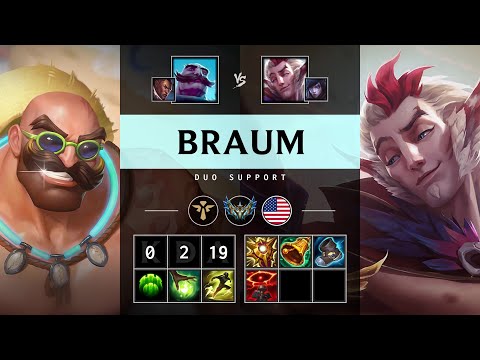 Braum Support vs Rakan - NA Challenger Patch 25.12