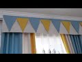 DIHIN HOME Cartoon Triange Customized Valance Blackout Curtains Window Curtain for Living Room
