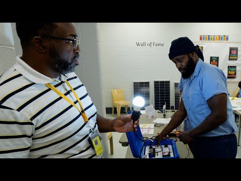 Inmates nearing release from Henrico's Jail East become certified solar panel installers