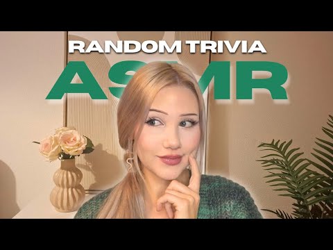 ASMR 100 random trivia questions - TRIVIA TUESDAY