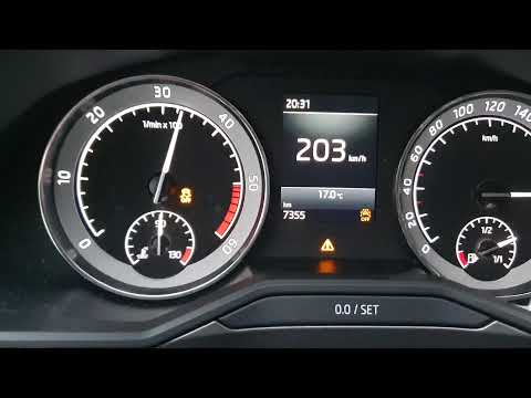 Acceleration on the autobahn - Škoda Superb 2020 2.0 TDI ea288evo