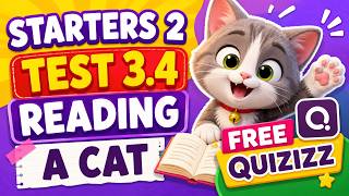 STARTERS 2 TEST 3.4 READING | A CAT | Cambridge Smart