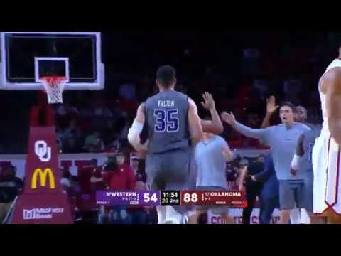 Northwestern's Anthony Gaines highlights against oklahoma