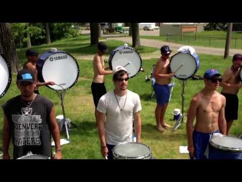Bluecoats 2013 Drumline move inns (Bryant)
