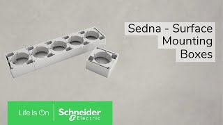 Коробка для поверхневого багатопостового монтажу, Чорний Sedna Design Schneider Electric SDD114902