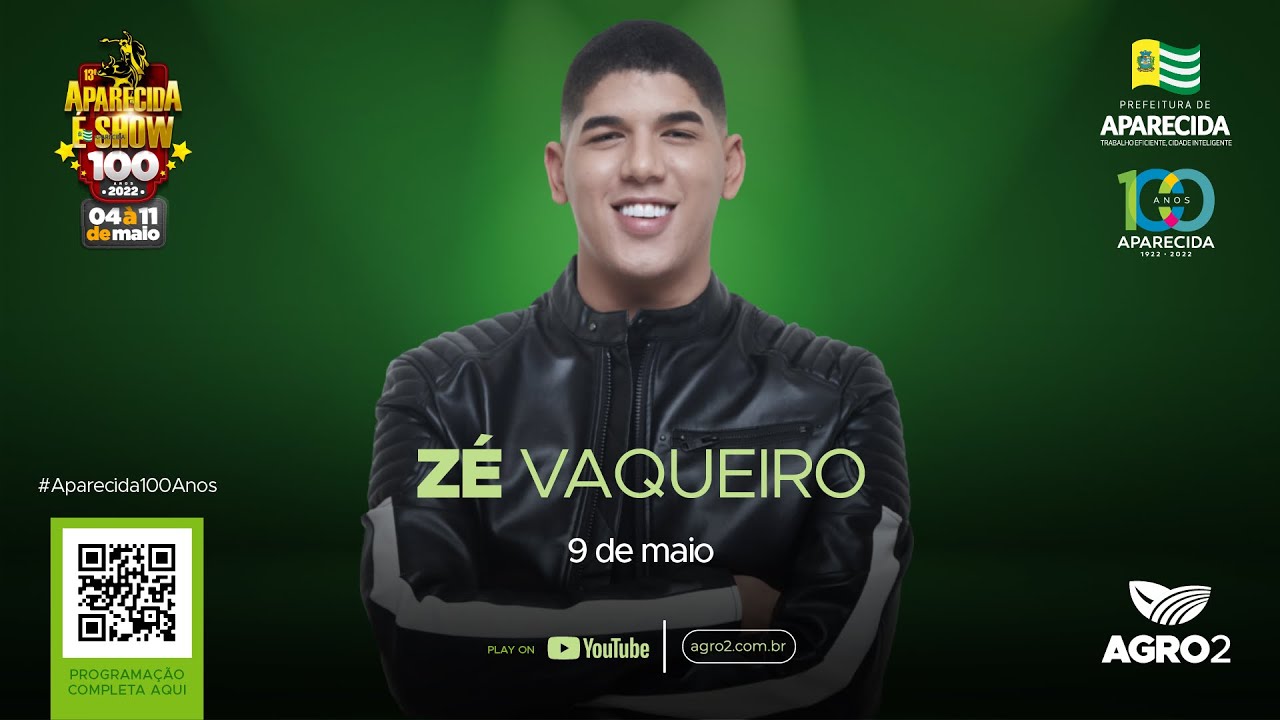 #Aparecida100anos: Zé Vaqueiro leva piseiro ao palco na penúltima noite do Aparecida é Show