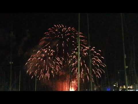 British Firework Championship, Plymouth - Thurs 19th Aug 2021 - view from Sutton Harbour. Display 3
