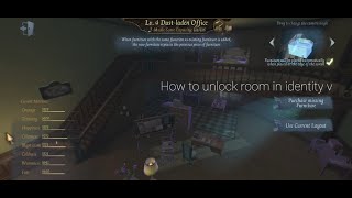 [identity v] how to unlock room ! (pls read descriptions)