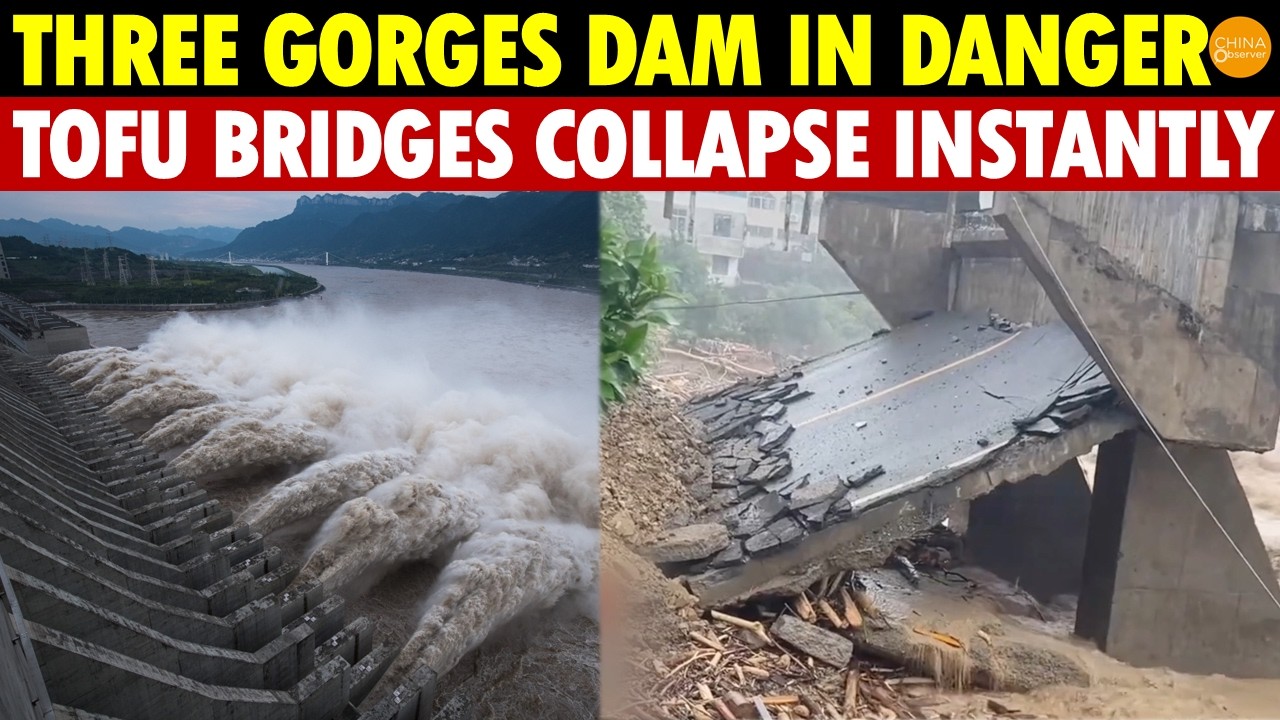 Three Gorges Dam in Danger! Can’t Hold Water, Tofu-Dreg Bridge Collapses Instantly