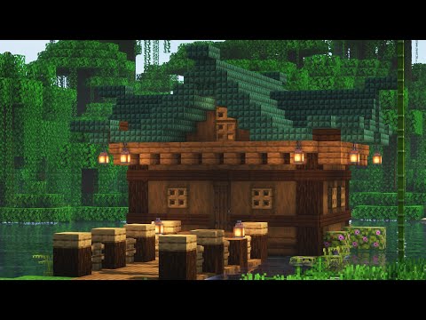 Майнкрафт | Как построить домик на воде в японском стиле