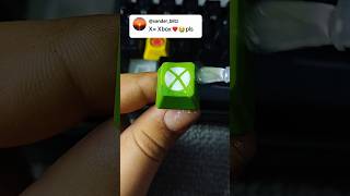 Drawing X for Xbox but on my custom keyboard! @XBOX #drawing #keycaps #keyboard