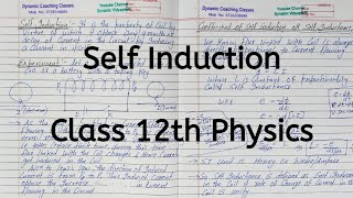 Self Induction, Chapter 6, Electromagnetic Induction, Class 12 Physics