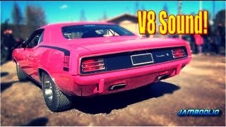 preview picture of video 'LOUD and PINK! 1970 Plymouth Cuda 440 - V8 sound!'