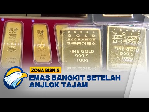 Setelah Ambruk Harga Emas Dunia Kini Berbalik Naik - [Zona Bisnis]