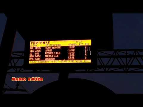 Annuncio italiano del Freccia Argento 8336 Reggio C. - Roma T. in partenza da Capaccio