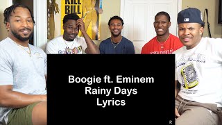 First Time Hearing Boogie - Rainy Days ft. Eminem