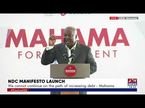 John Mahama launches 2024 NDC Manifesto