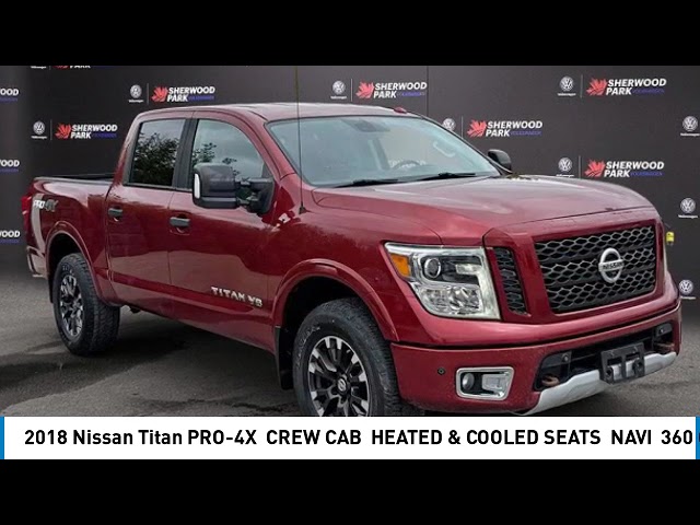 2018 Nissan Titan PRO-4X | CREW CAB | HEATED & COOLED SEATS in Cars & Trucks in Strathcona County