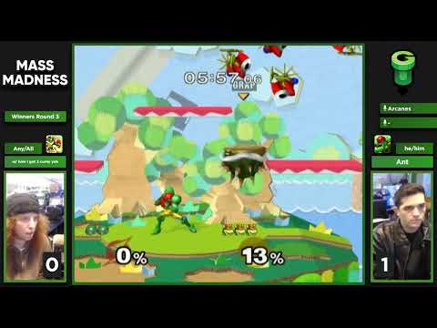 Mass Madness 56 SSBM - w/ how i got 2 corny yuh (Bowser) vs. Ant (Samus) - Melee