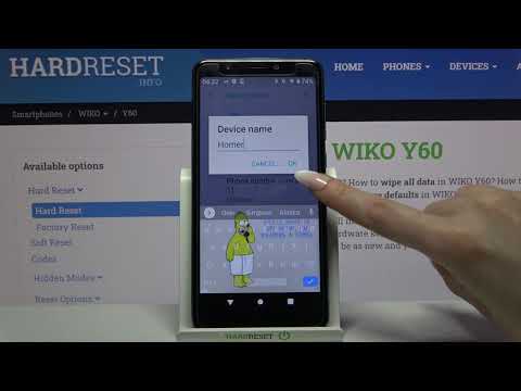 WIKO Y60 Set Up Name