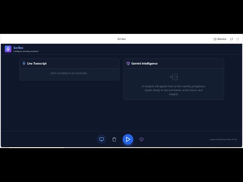 Scribo  Your AI-Powered Meeting Assistant