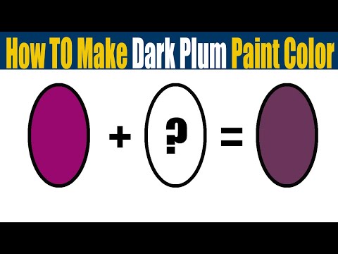 How To Make Dark Plum Paint Color - What Color Mixing...