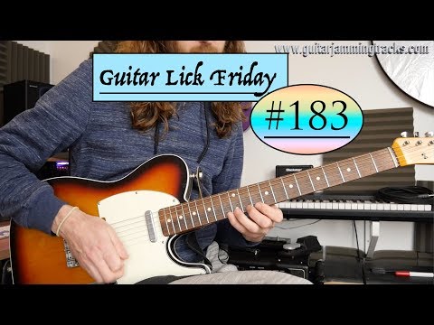 Lick Friday week 183 - G Natural Minor run - Blues Rock