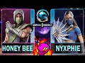 MK1 Honey Bee REPTILE VS Nyxphie KITANA Mortal Kombat 1 4K 60ᶠᵖˢ