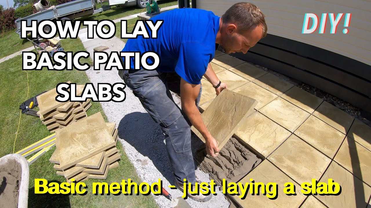 Watch video How to lay patio slabs DIY Now How to lay patio slabs DIY