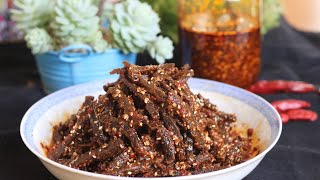 Szechuan Hot And Spicy Crispy Beef [麻辣冷吃牛肉]