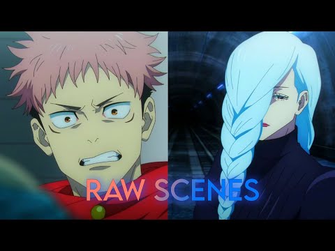 Yuji And Mei Mei | Raw scenes 4K | Jujutsu Kaisen Season 2 | S2EP9 ( Anime Raw Clips )