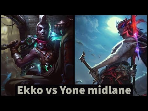 Ekko vs Yone midlane - League of Legends