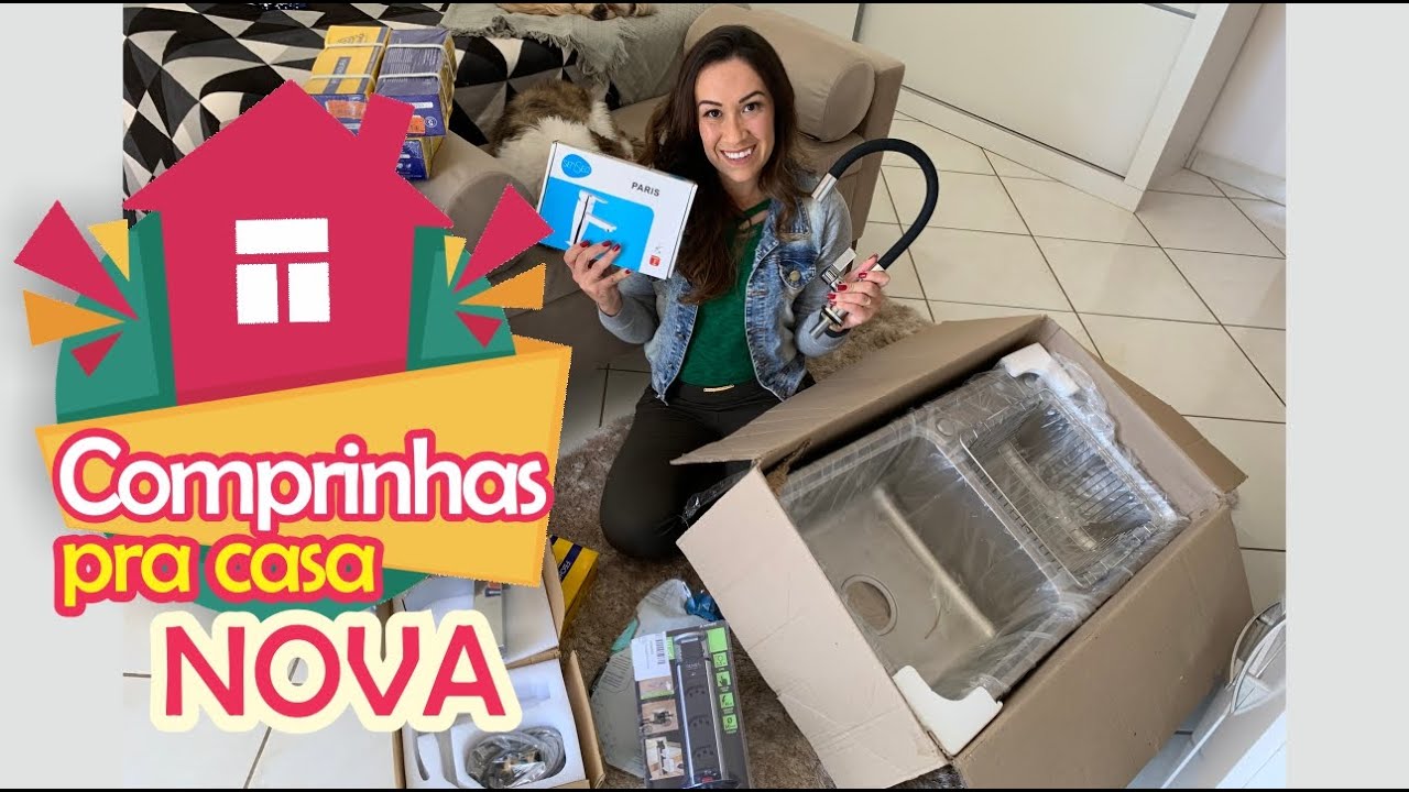COMPRINHAS PRA CASA NOVA | TUDO COM DESCONTO | CUBA DE COZINHA DOS SONHOS💕| POR NAYARA SANTOS