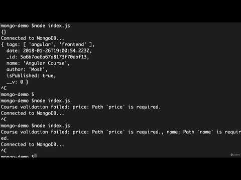 Node.js #96 - Built In Validators [By Mosh Hamedani]