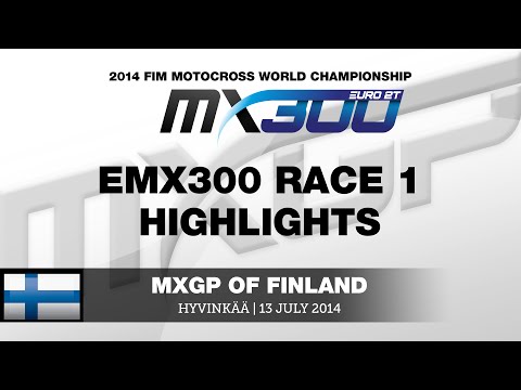EMX300 of Finland 2014 Race 1 Highlights - Motocross
