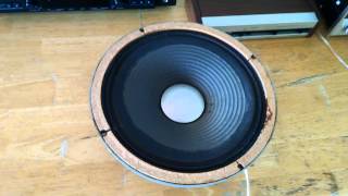 Video thumbnail for JBL D123  12 inch 12" 16 Ohm Jim Lansing Guitar Tube Extended Range Speaker by Brandvegn